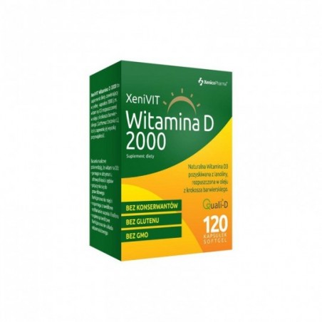 Xenivit witamina D 2000, 120 kapsułek