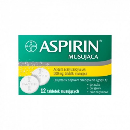  Aspirin Ultra Fast 500 mg, 12 tabletek musujących 