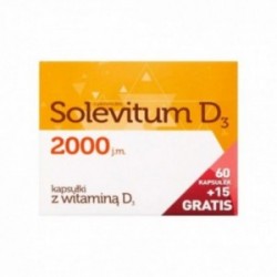 Solevitum D3 2000, 75 kapsułek (60 + 15)