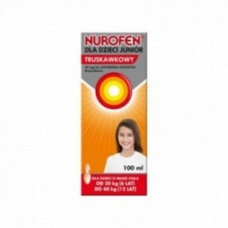 Nurofen dla dzieci junior o smaku truskawkowym 40 mg/ml, 100 ml