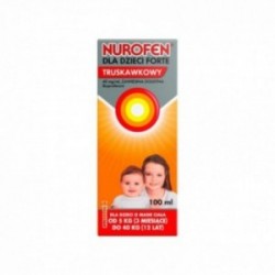 Nurofen dla dzieci forte smak truskawkowym zawiesina doustne 40 mg/ml, 100 ml