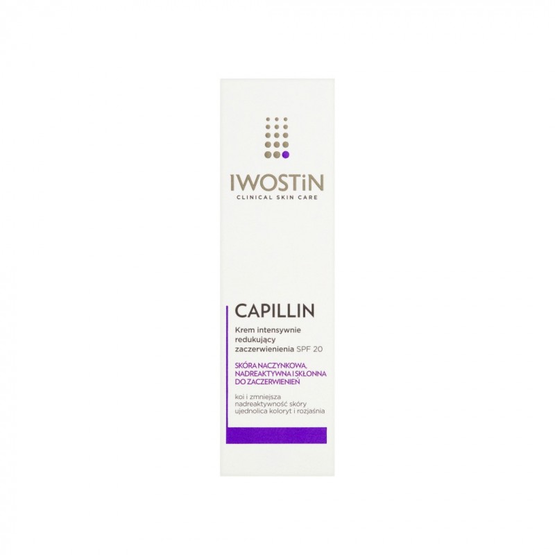 Iwostin Capillin krem intensywnie redukujący zaczerwienienia SPF 20, 40 ml 