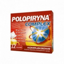 Polopiryna Complex 500 mg + 15,58 mg + 2 mg, 12 saszetek