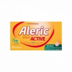 Aleric Deslo Active 5 mg, 10 tabletek ulegających rozpadowi w jamie ustnej