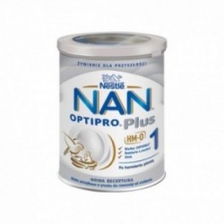 Nestle NAN Optipro Plus 1 HM-O, mleko początkowe dla niemowląt od urodzenia, 400 g