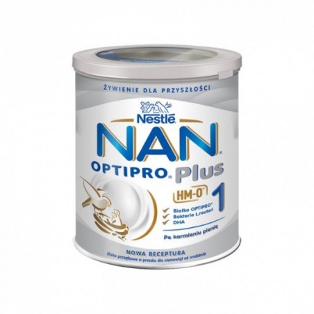 Nestle NAN Optipro Plus 1 HM-O, mleko początkowe dla niemowląt od urodzenia, 800 g