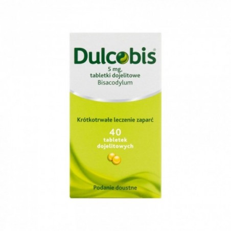  Dulcobis 5 mg, 40 tabletek 