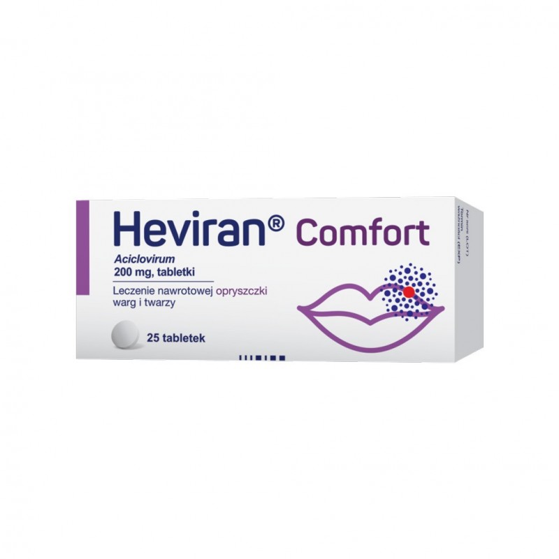 Heviran Comfort 200 mg, 25 tabletek 