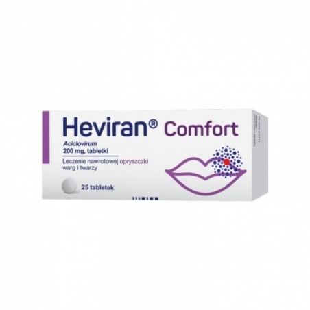  Heviran Comfort 200 mg, 25 tabletek 