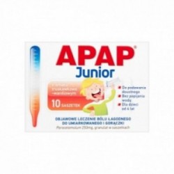 Apap Junior 250 mg, 10 saszetek