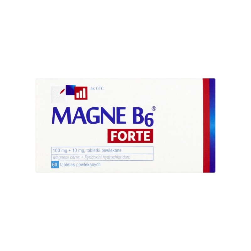 Magne B6 Forte 100 mg + 10 mg, 60 tabletek 