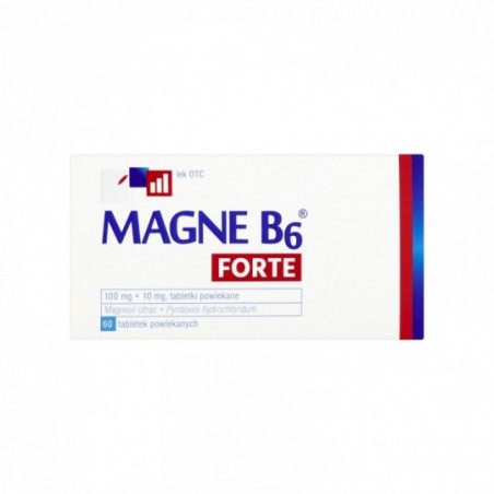 Magne B6 Forte 100 mg + 10 mg, 60 tabletek