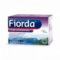 Fiorda o smaku czarnej porzeczki 60 pastylek do ssania