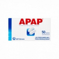 Apap 500 mg, 50 tabletek