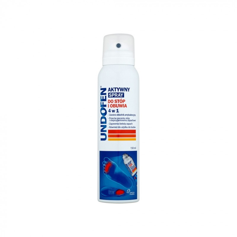 Undofen aktywny spray do stóp i obuwia 4w1, 150 ml 