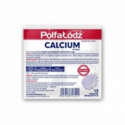 Calcium Polfa Łódź 12 tabletek musujących