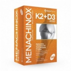 Menachinox K2 + D3 2000, 60 kapsułek