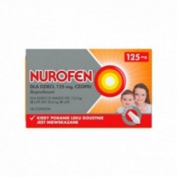 Nurofen dla dzieci 125 mg, 10 czopków doodbytniczych