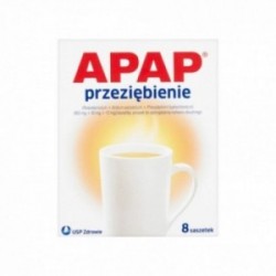Apap Przeziębienie (650 mg + 50 mg + 10 mg) ,8 saszetek