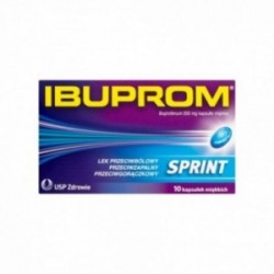 Ibuprom Sprint 200 mg, 10 kapsułek