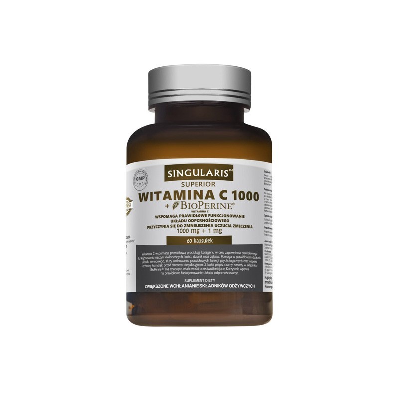 Singularis Witamina C 1000 + Bioperine 60 kapsułek 