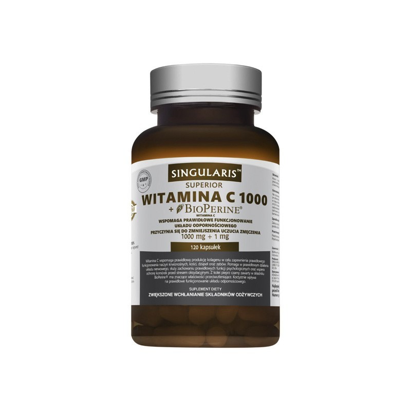 Singularis Witamina C 1000 + Bioperine 120 kapsułek 