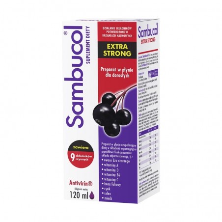  Sambucol Extra Strong syrop dla dorosłych 120 ml 