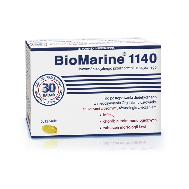 Biomarine 1140 olej z wątroby rekina 60 kapsułek 