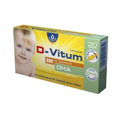 D-vitum 600 j.m. + DHA 30 kapsułek twist-off