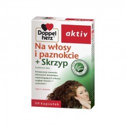 Doppelherz Aktiv Na włosy i paznokcie + skrzyp, 30 kapsułek