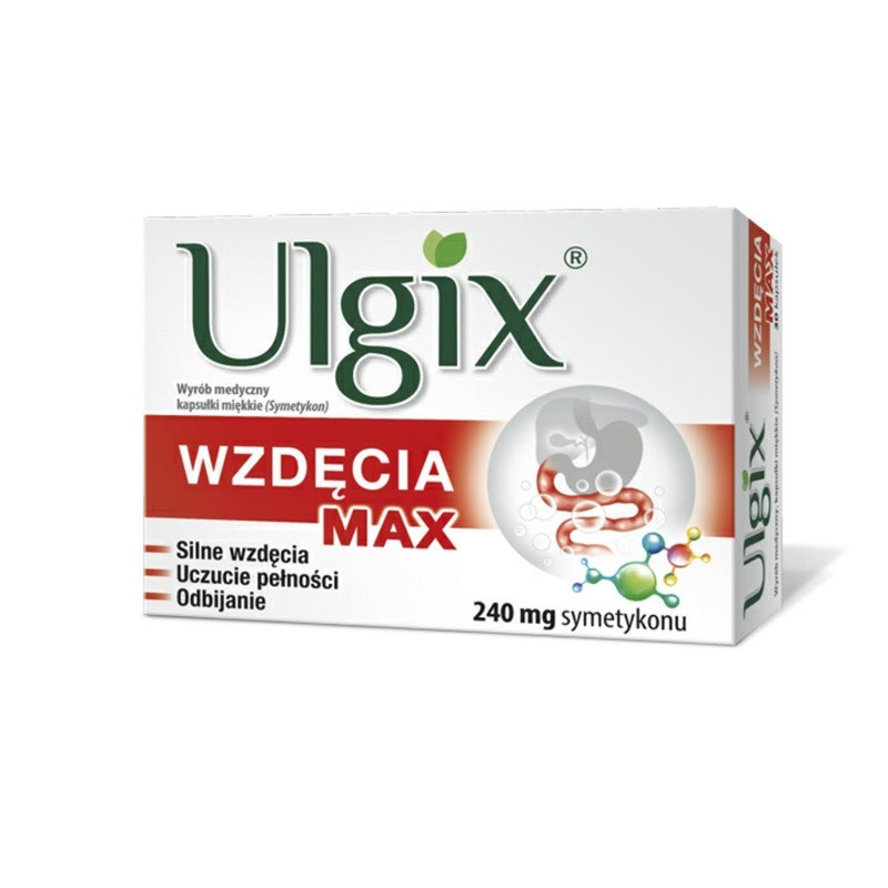 Ulgix Wzdęcia Max 240 mg, 30 kapsułek 