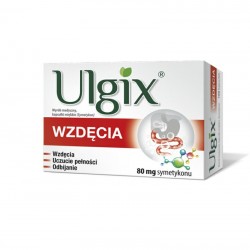 Ulgix Wzdęcia 80 mg, 100 kapsułek