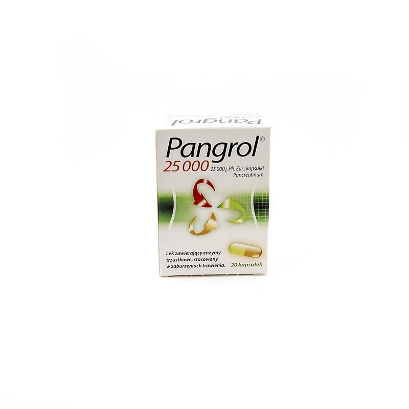 Pangrol 25 000 j. Ph.Eur., 20 kapsułek 