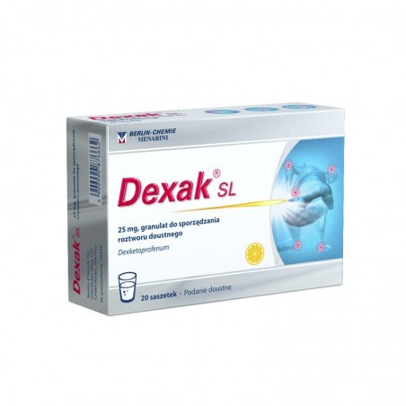  Dexak SL 25 mg, 20 saszetek 