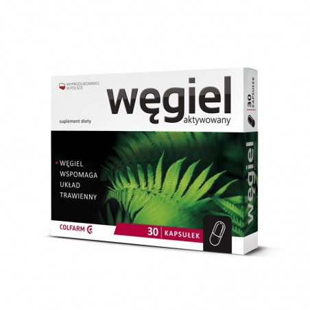 Węgiel aktywowany 30 kapsułek