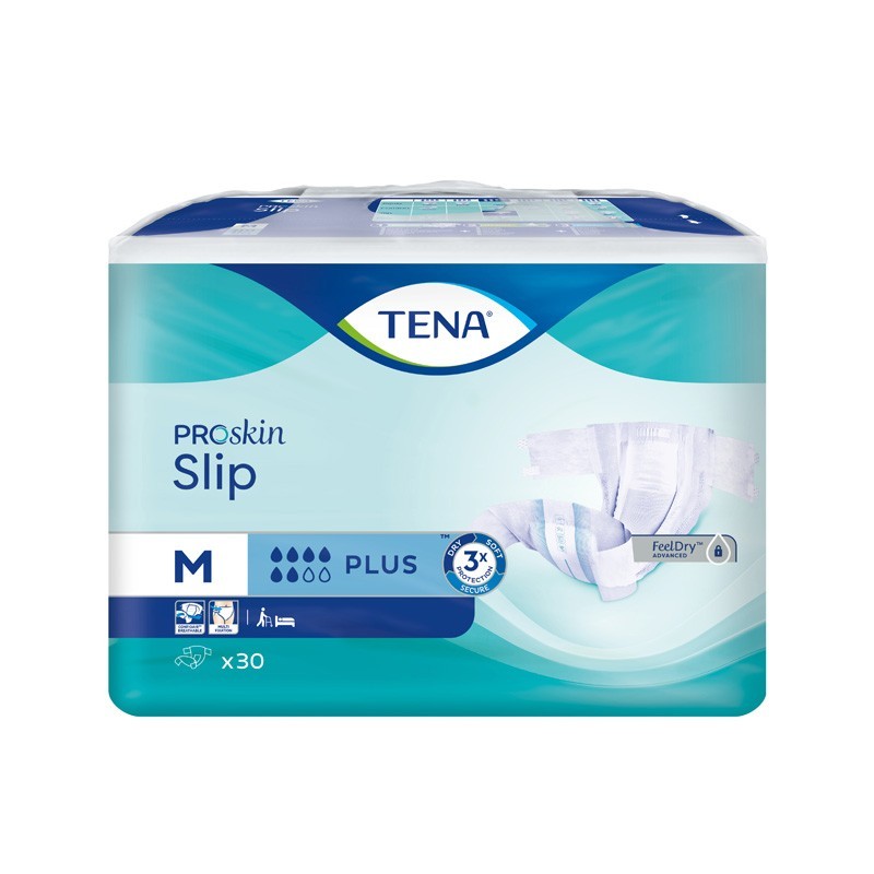 Pieluchomajtki Tena Slip proskin plus M 30 sztuk 
