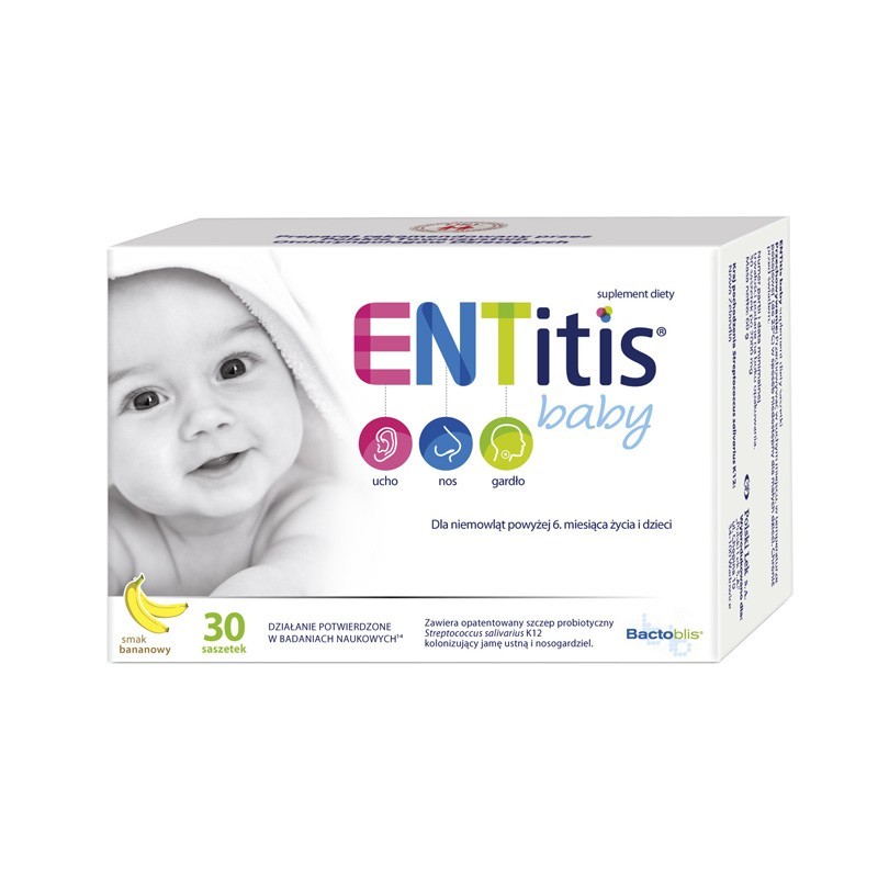 Entitis Baby o smaku bananowym 30 saszetek 