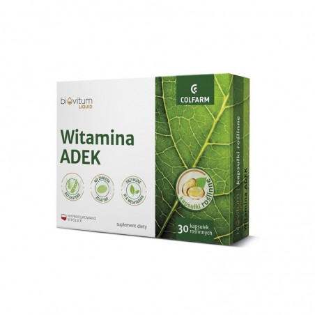  Biovitum Liquid Witamina ADEK, 60 kapsułek 