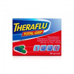 Theraflu Total Grip 500 mg + 6,1 mg + 100 mg, 16 kapsułek