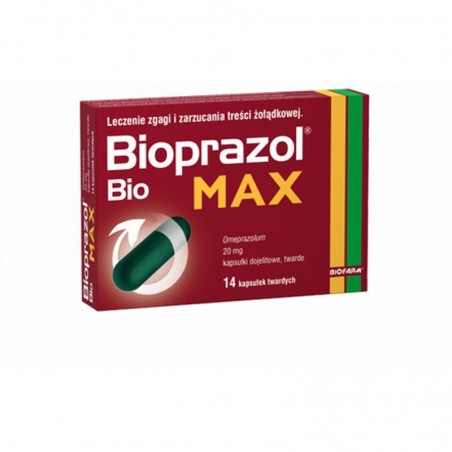 Bioprazol Bio Max 20 mg, 14 kapsułek