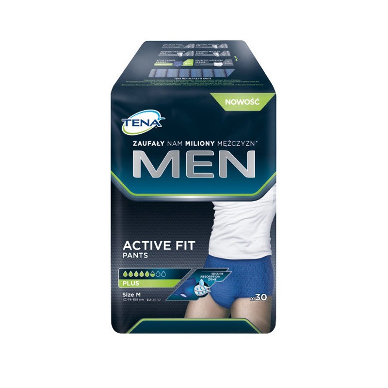 Majtki chłonne Tena Men Pants Plus M 30 sztuk 