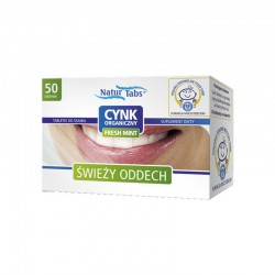 Cynk organiczny 7 mg, 50 tabletek do ssania fresh mint