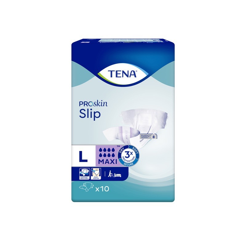 Pieluchomajtki Tena Slip proskin maxi L 10 sztuk 