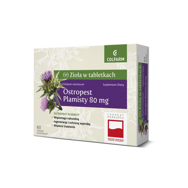 Ostropest plamisty 80 mg, 60 tabletek 