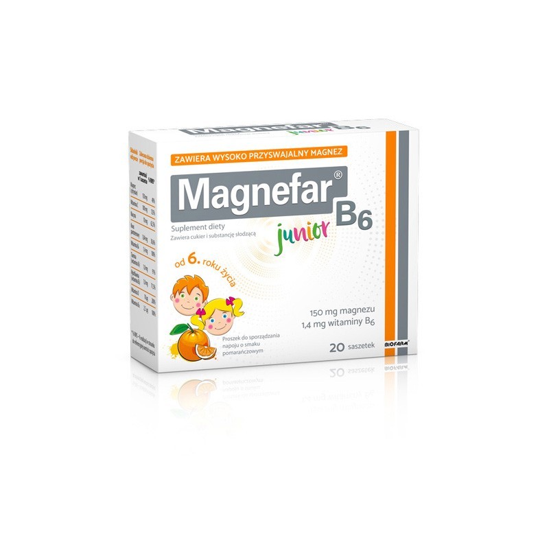 Magnefar B6 Junior płyn 120 ml 