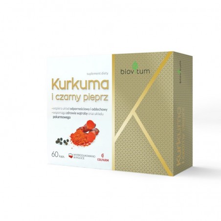  Biovitum kurkuma i czarny pieprz 60 kapsułek 