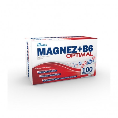 Magnez + B6 Optimal, 100 tabletek