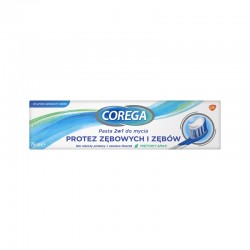 Corega Pasta 2w1 do mycia protez zębowych i zębów, 75 ml