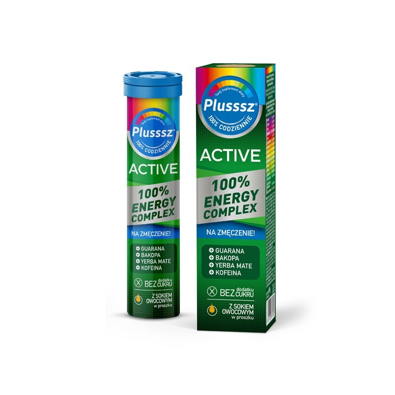 Plusssz Active 100% energy complex 20 tabletek musujących 