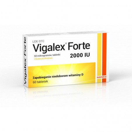  Vigalex forte 2000 I.U., 60 tabletek 